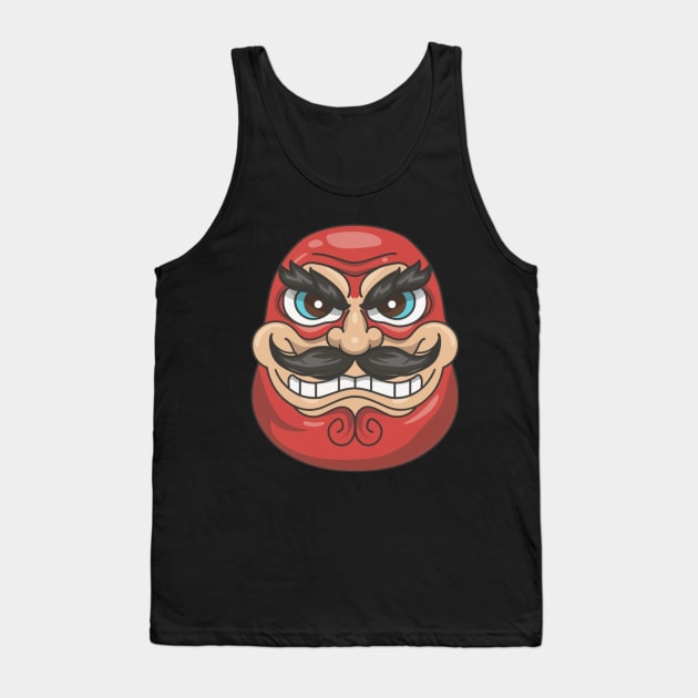 Daruma Doll - Japanese Culture Tank Top by AnimeVision